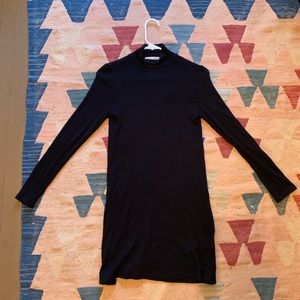 Reformation Black ROBERTS Turtleneck Dress size XS